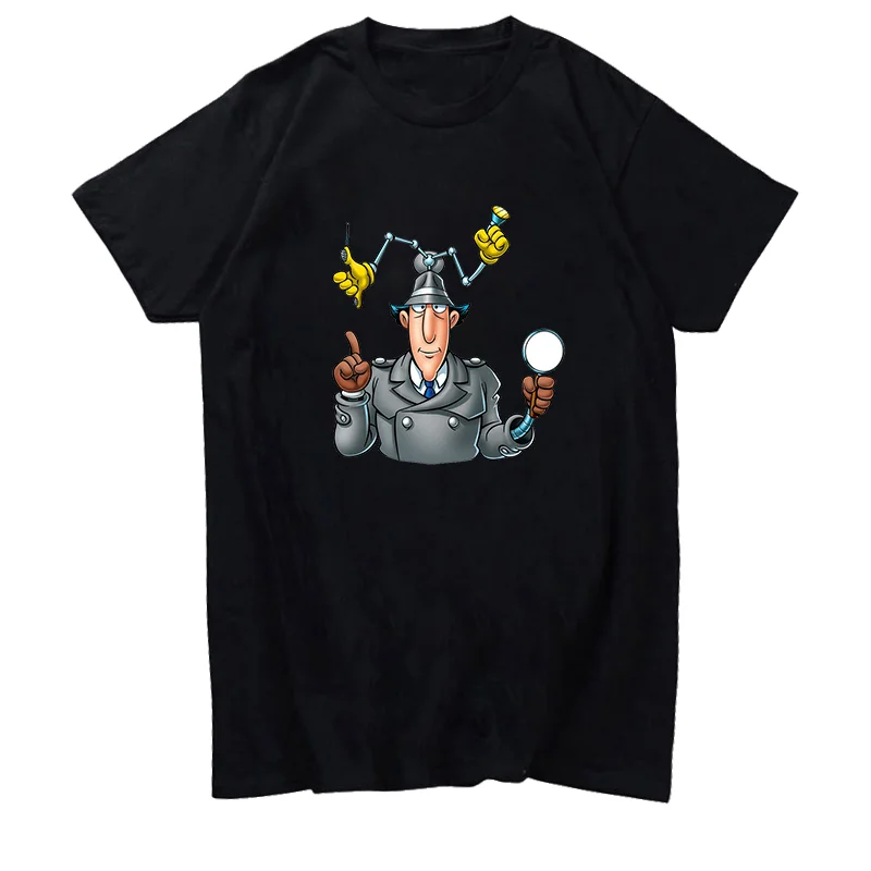 

Inspector Gadget Unisex T-Shirt graphic t shirts Short Sleeve Shirt Tees Tops Harajuku Streetwear Summer Men's clothing