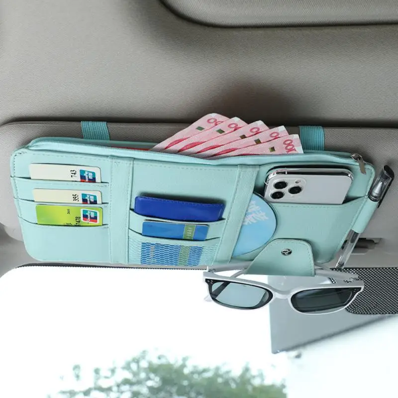 

Sunglasses Clip Stowing Tidying Car Document Storage Pouch Pen Holder Pocket Organizer Universal Multi-pocket