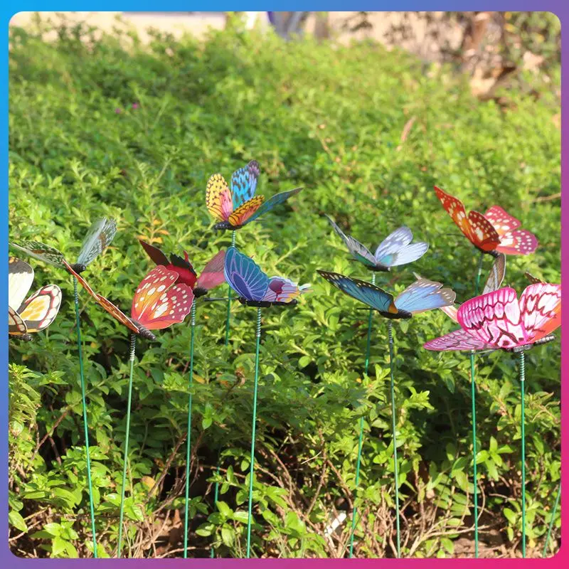 

25pcs Luminous Simulation Butterfly Gardening Butterfly Creative Flowerpot Plant Decoration Well-made Bright Lifelike Supplies