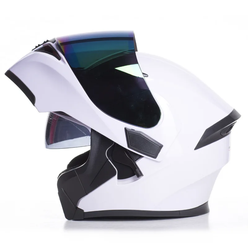

DOT Certification Motorcycle Helmet Flip Up Doublel Lens Motocross Helmets Full Face Casco Moto Capacete Four Seasons General