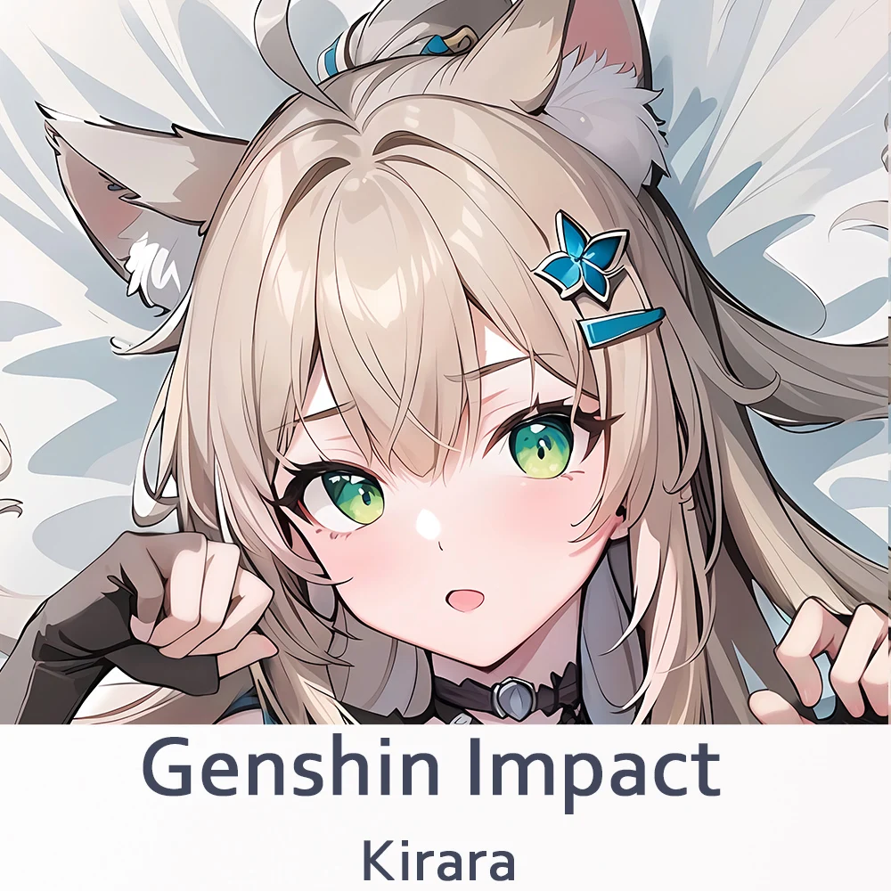 

Подушка для косплея Dakimakura Genshin Impact Kirara, подушка для всего тела, искусственная аниме, игровая наволочка