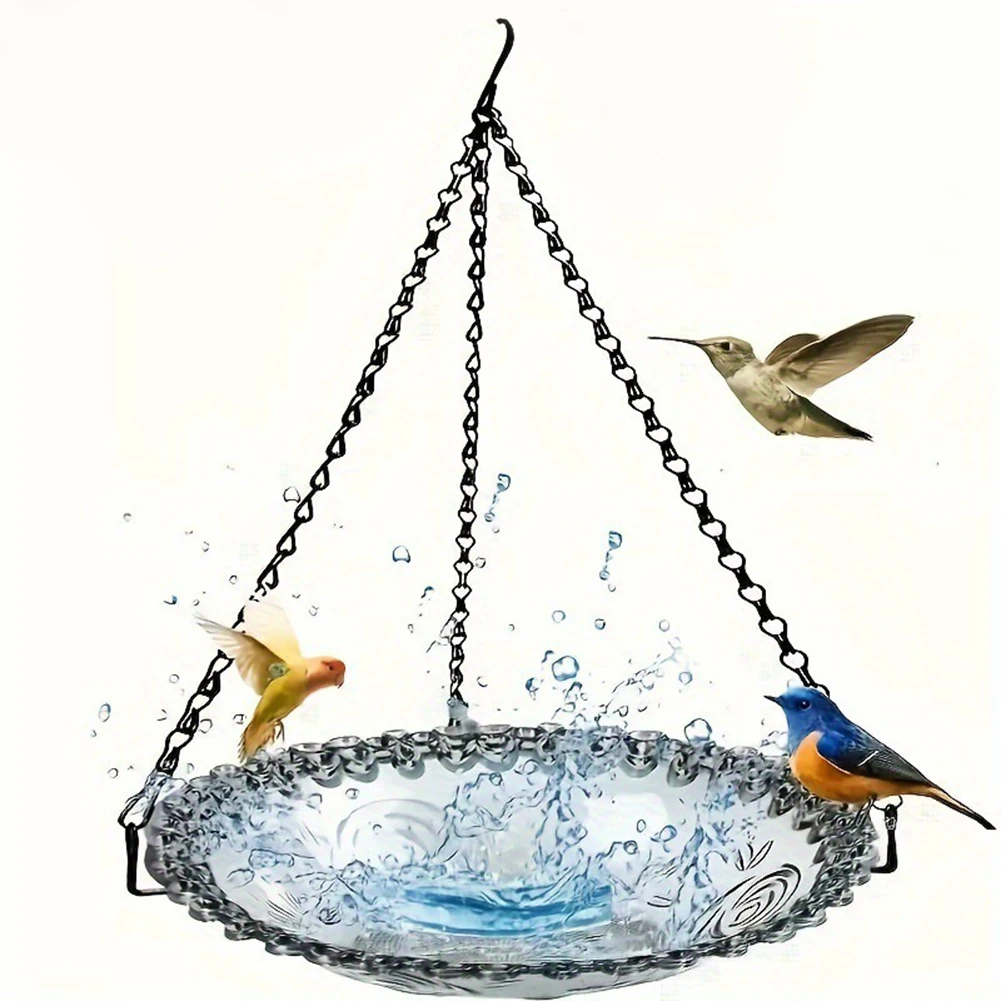 Подвесная кормушка для птиц уличный поднос питья и еды двора сада террасы товары