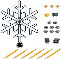 solder practice smd components usb lamp touch night light snowflake lights diy soldering kits