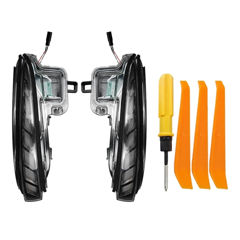 

Smoked LED Dynamic Side Mirror Indicator Light for Toyota Alphard RAV4 Tacoma Sienna Rearview Mirror Turn Signal Lamp