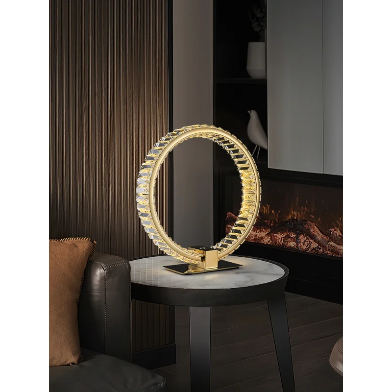 

Light Led Art Chandelier Pendant Lamp Luxury Crystal Table Bedroom Bedside High-end Postmodern Master Bedroom Touch Decorative