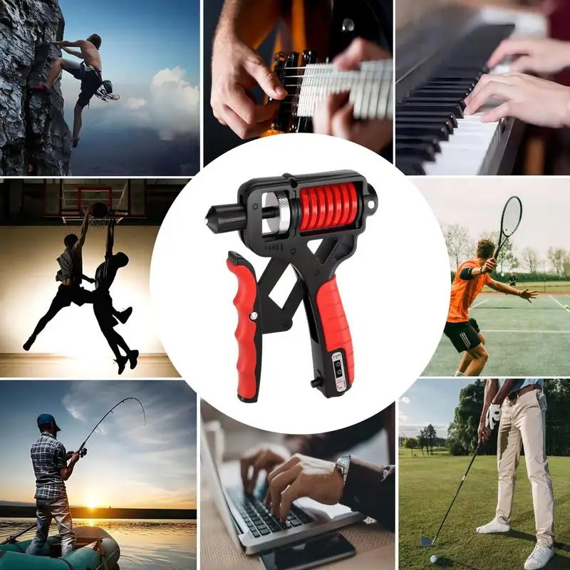 Регулируемый тренажер для силы захвата 5-165 кг счетный усилитель ручного