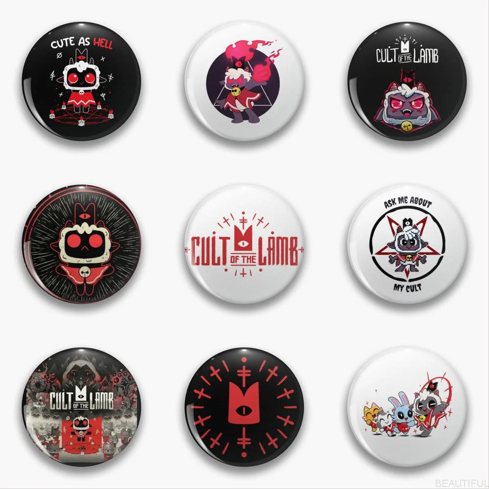 Милые Броши из культа баранина аниме металлические булавки для лацканов