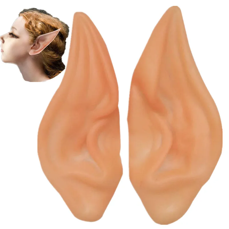 2 пары эльфийские уши средней и большой длины Стильный Косплей эльф Пикси мягкое