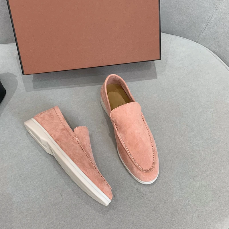 Women Spring 2022 New Flat Designer Casual Shoes Ladies Round Toe Suede Loafers Summer Fashion Walking Brand Runway Comfort Shoe