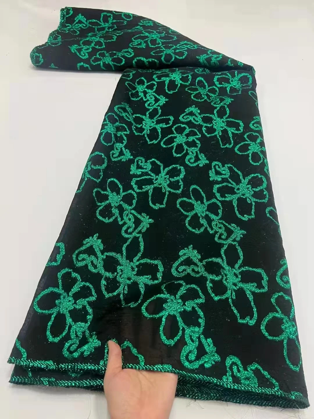 

2022 African Most Popular Brocade Cozy Skin Friendly With Jacquard Dry Weave French Tulle Lace Swiss Design For Dress Fabrics