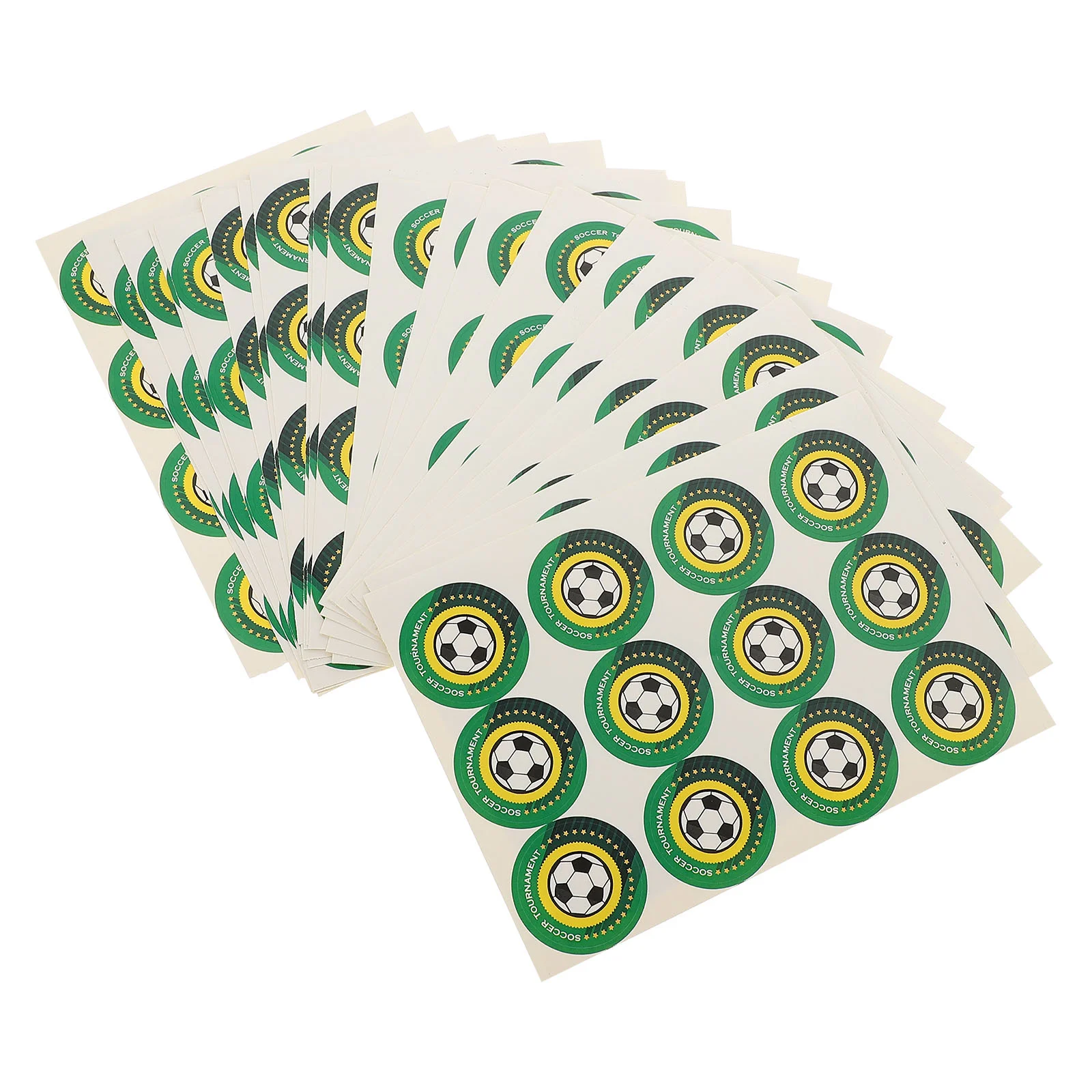 

Stickers Gift Wrapping Sticker Soccer Tags Label Sealing Seal Labels Football Favor Round Envelope Party Cookie Diy Kraft