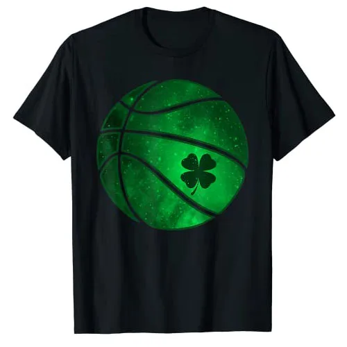 Футболка для мальчиков на День Св. Патрика, баскетбольный шамрок, счастливый клевер, Ирландия, графический подарок, шэньганы, наряд Y2k