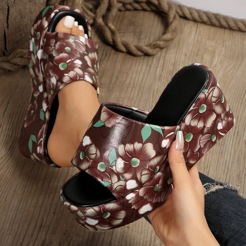 

2023 New Summer Women's Sandals Peep-Toe Shoes Woman High-Heeled Platfroms Casual Wedges for Women High Heels Shoes