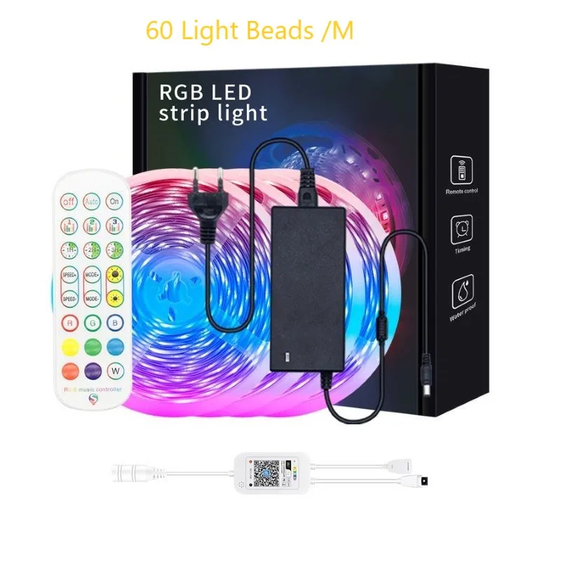 

Светодиодная ленсветильник Bluetooth 5050, 12 В, 5 м