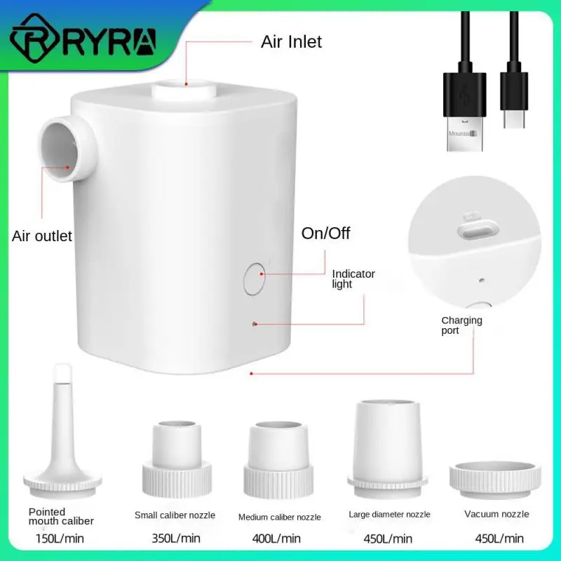

Portable Electric Air Pump Inflator/deflator Pumps Quick Air Filling Outdoor Electric Air Pump Wireless Dual-purpose