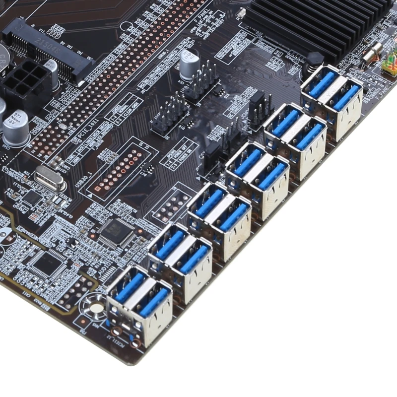 Материнская плата A9LC Miner B250C BTC для набора процессоров 12 слотов видеокарт