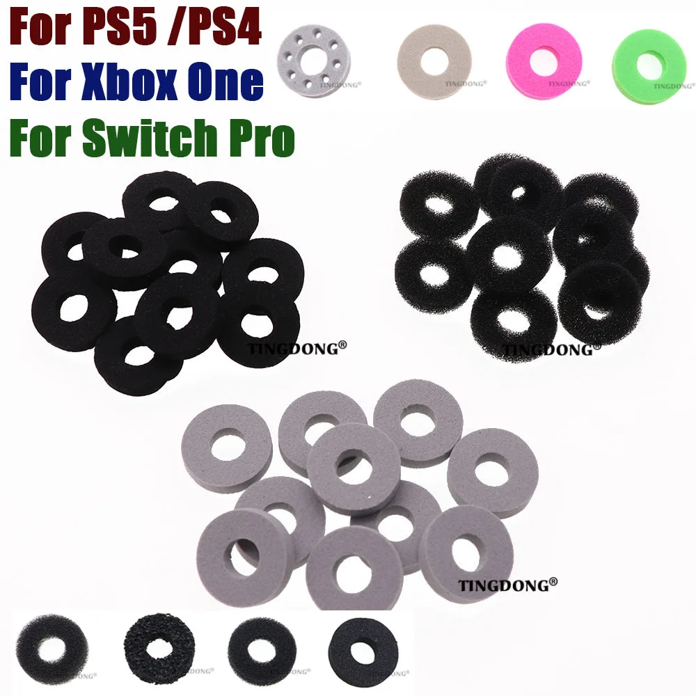 

6pcs 60pcs Thumbstick Assist Assistant Ring For PS4 PS5 Pro Controller Rubber Sponge Auxiliary Ring Analog Stick Aim Cover L41E