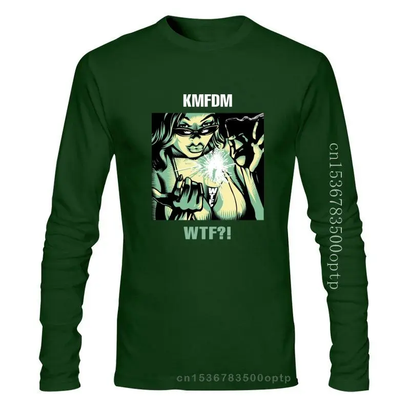 

Мужская одежда Kmfdm Wtf Мужская черная футболка промышленная Mdfmk скинни щенок Передняя линия сборка горячая распродажа мода
