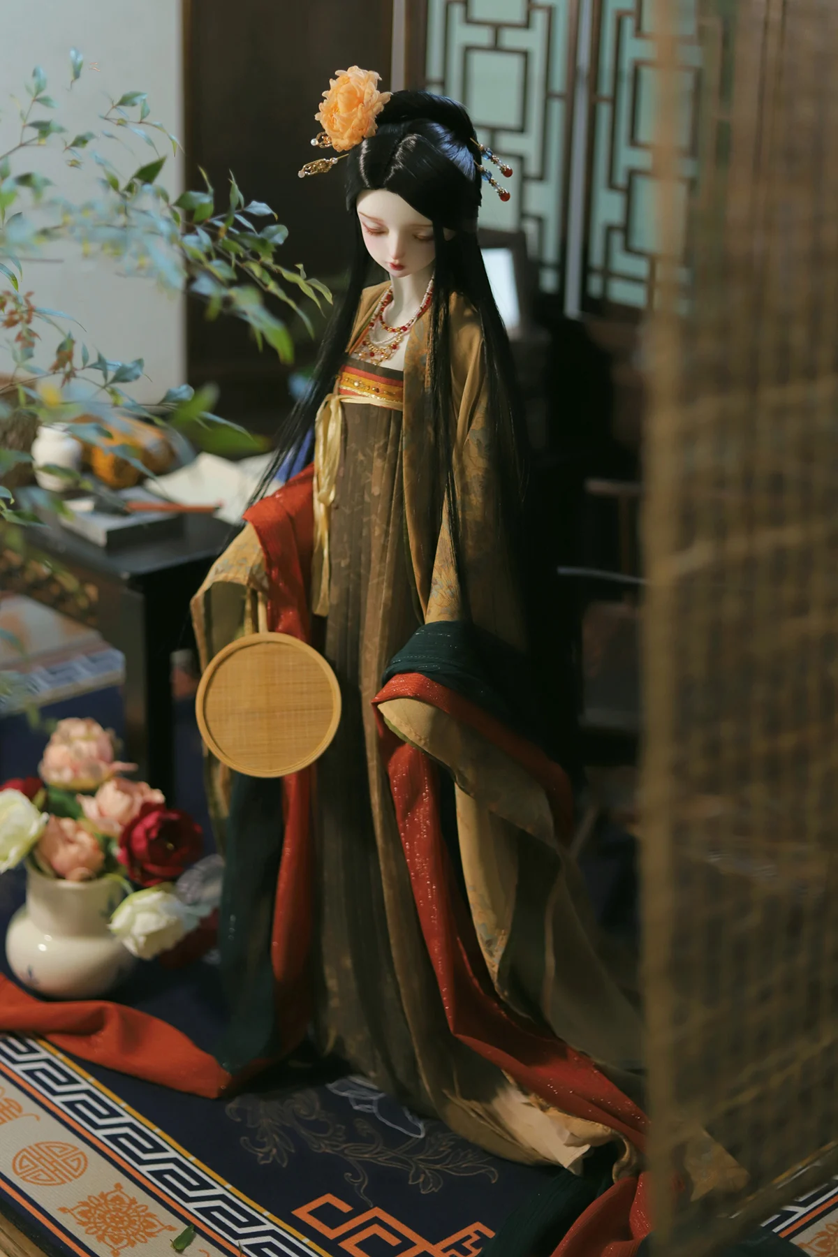 Фото 1/5 1/4 1/3 BJD одежда, древний костюм, китайское платье феи Hanfu, наряд для BJD/SD MSD SD13, аксессуары для кукол больших девочек A1155 №5