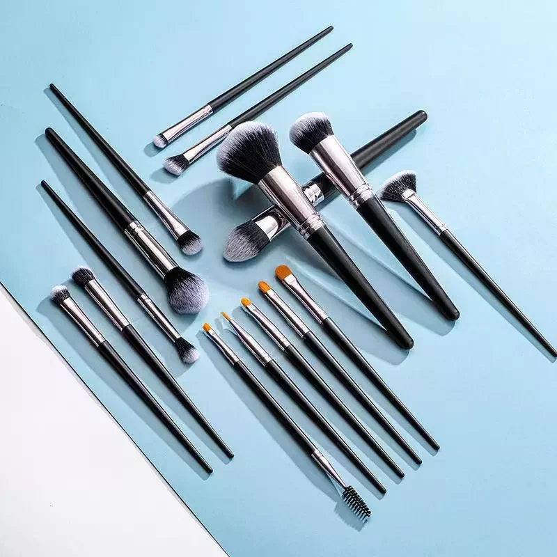 

NEW2023 16PCS Makeup Brushes Set Foundation Powder Blush Fiber Brushes Lipstick Eyeshadow Brushes Concealer Cream Blender Makeup