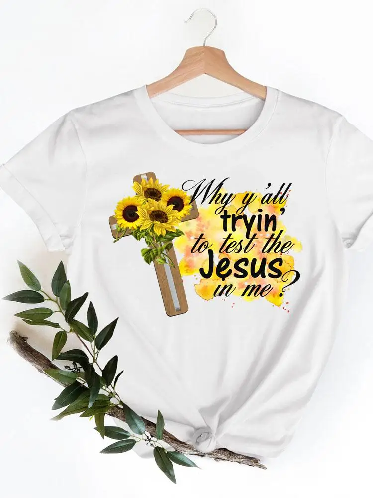 

Женская футболка с коротким рукавом, принтом и графическим принтом