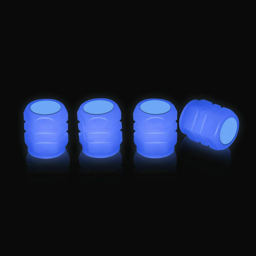 

Tire Valve Stem Covers Tire Valve Stem Cap Luminous Cover Luminous Tight Leak-proof Seal Universal Fluorescent