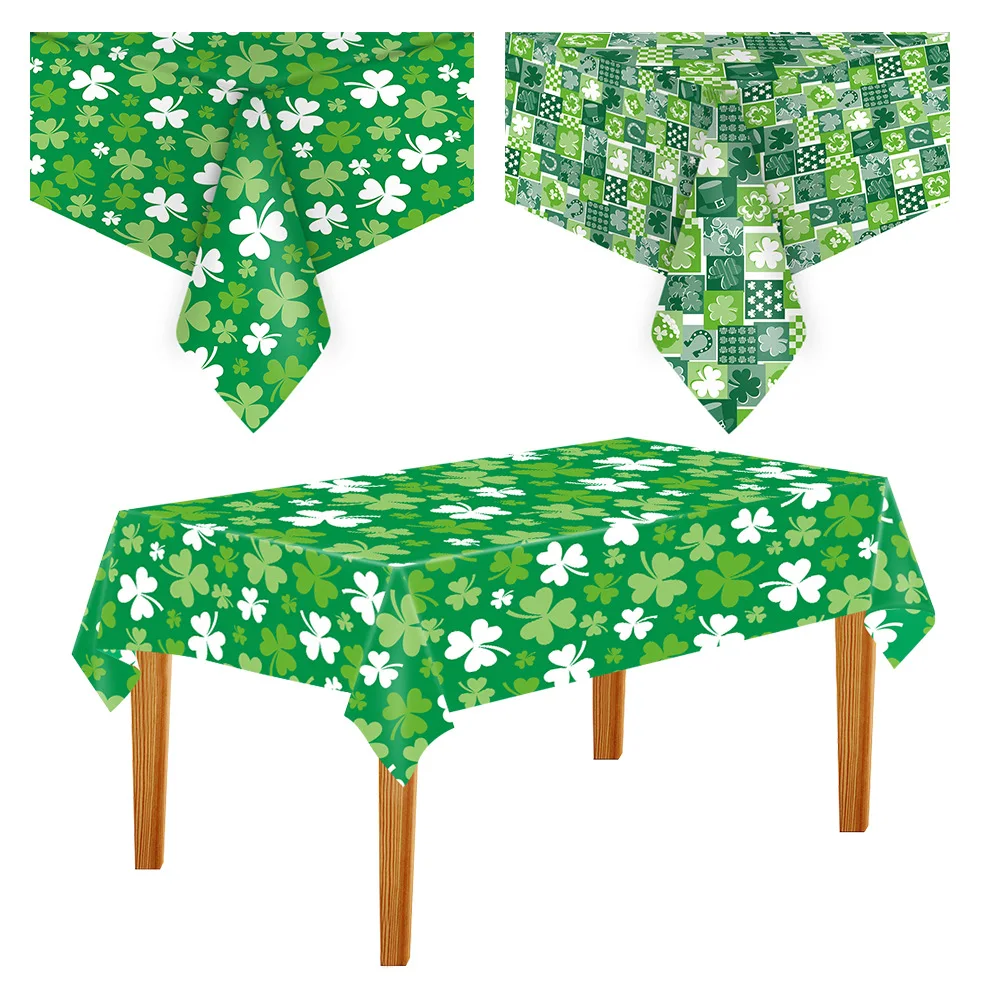 

Table Cloth For St. Patricks Day Decoration 2023 Irish Day Decoration Green Lucky Grass Party Tablecloth Happy Party Supplies