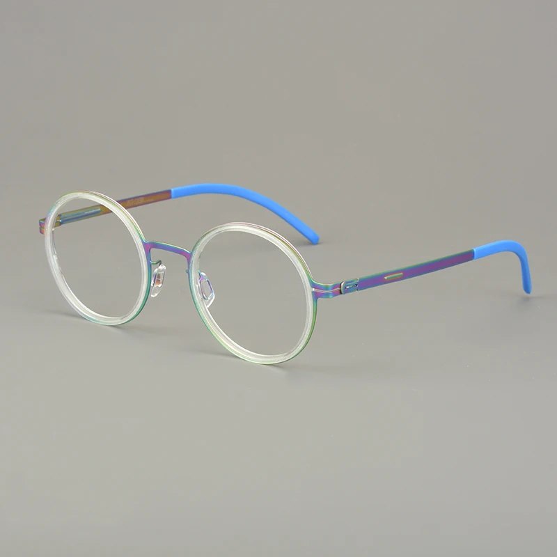 Немецкие очки с круглой оправой без винтов Oroshi для мужчин и женщин ацетатные