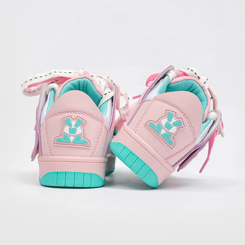 Cyber Star Same Style Microfiber Leather Pink Summer Fashion Casual Shoes for Unisex Loafers