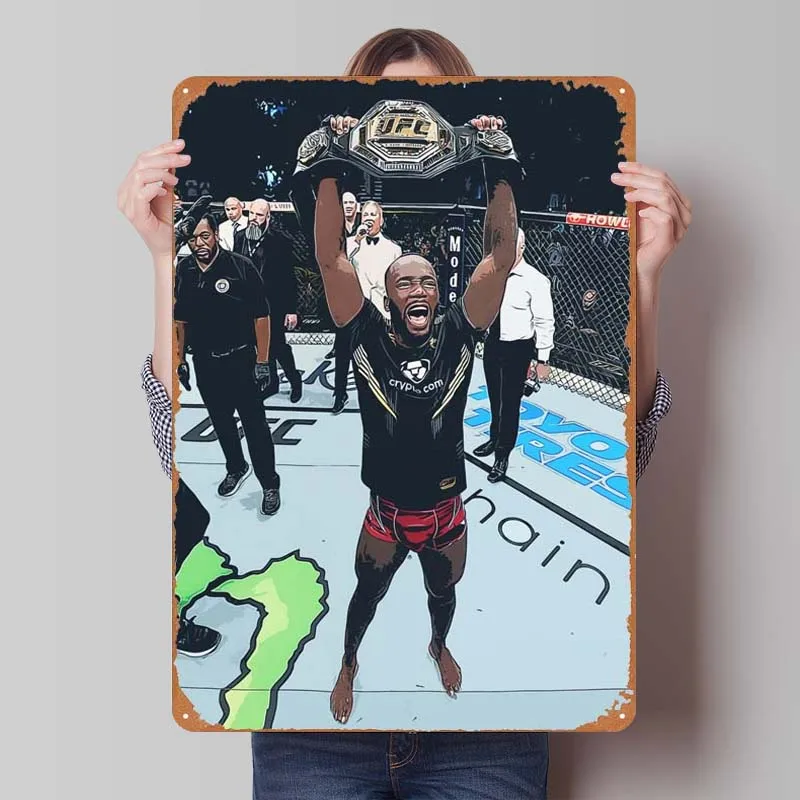 Спортивный постер Leon Edwards украшение для дома роскошный металлический жестяной