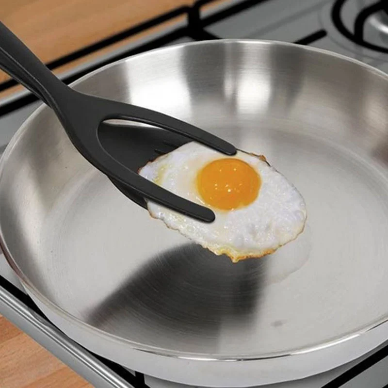 2 в 1 многофункциональные антипригарные щипцы-зажимы для пищевых продуктов