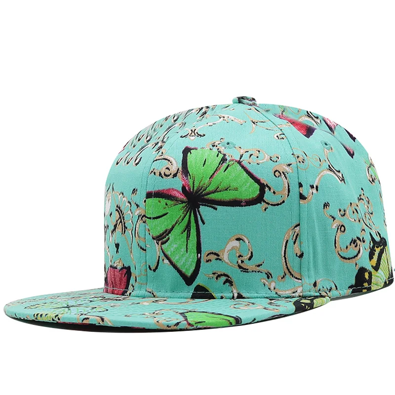 

1pcs Flower Women Cap Acrylic Plain Snapback Hat High Quality Adult Hip Hop Baseball Cap Girl Outdoor Leisure Baseball Flat Hat