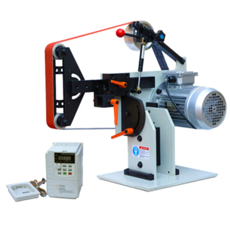 

Industrial Polisher vertical belt grinder desktop horizontal stepless speed control grinder wood metal grinding polishing
