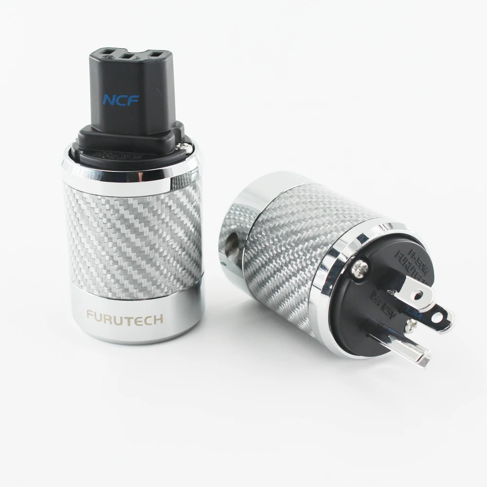 Furutech FI-E50 / FI-50 NCF Nano Schukostecker Crystal power rhodium plating supply plug grade high end box 15A 125V | Электроника