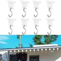 8pcs s shaped camping awning hooks clips rv tent hangers light hangers party light hangers for caravan camper accessories hooks