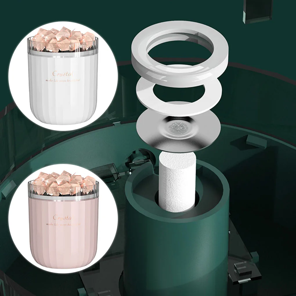 

Humidifier LED Light Mist Humidifier Crystal Salt Sonic Aroma Diffuser Night Lamp Atomizer