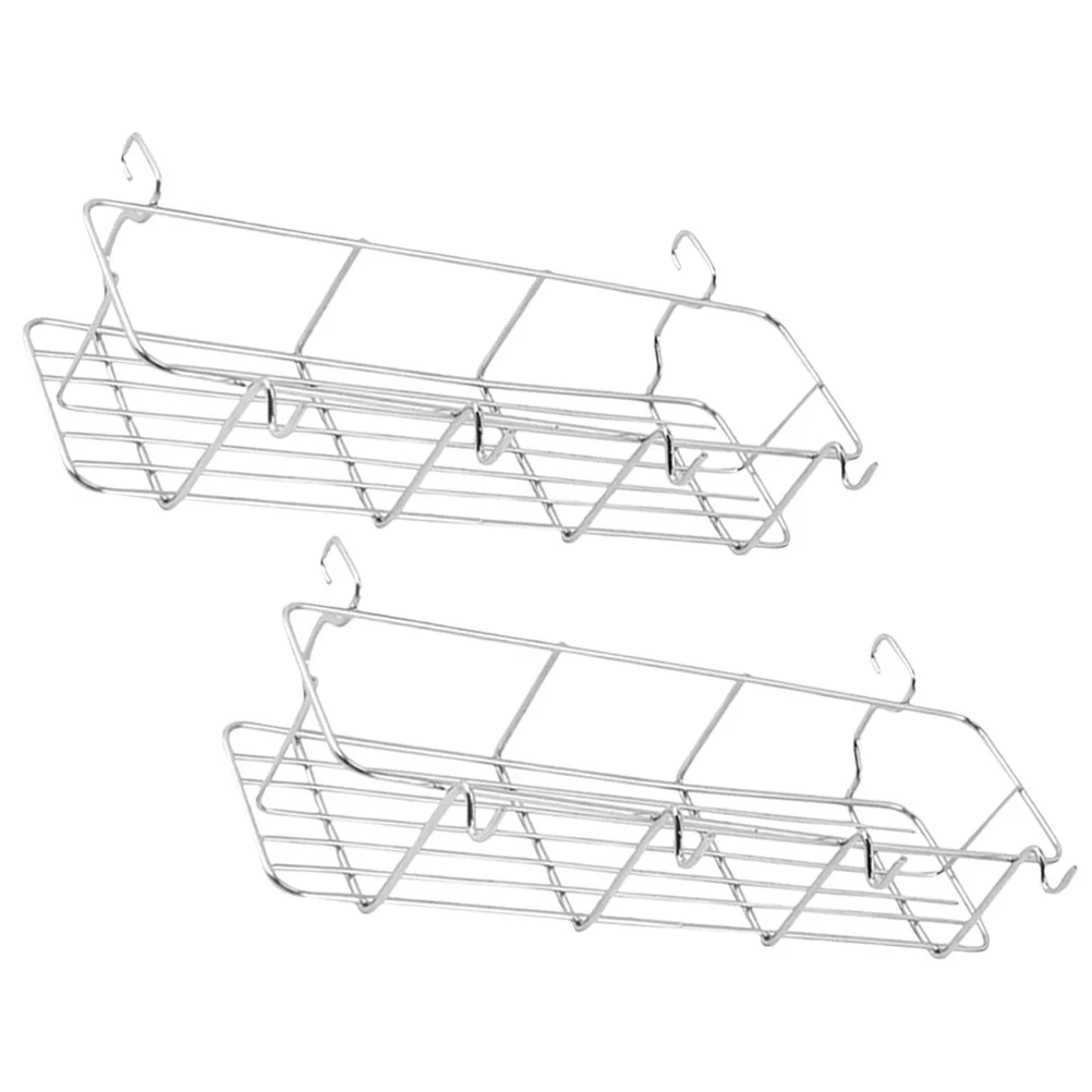 

Grill Basket Storage Rack Hanging Side Holder Cookware Bbq Camping Stove Stainless Steel Barbecue Picnic Organizeroutdoor