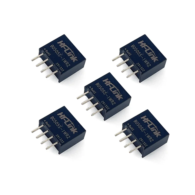 

Free Shipping New Mini 10pcs 1W 5V 200mA Output Step Down B0505S-1WR2 DC DC Transformer Isolated Switching Power Supply Module