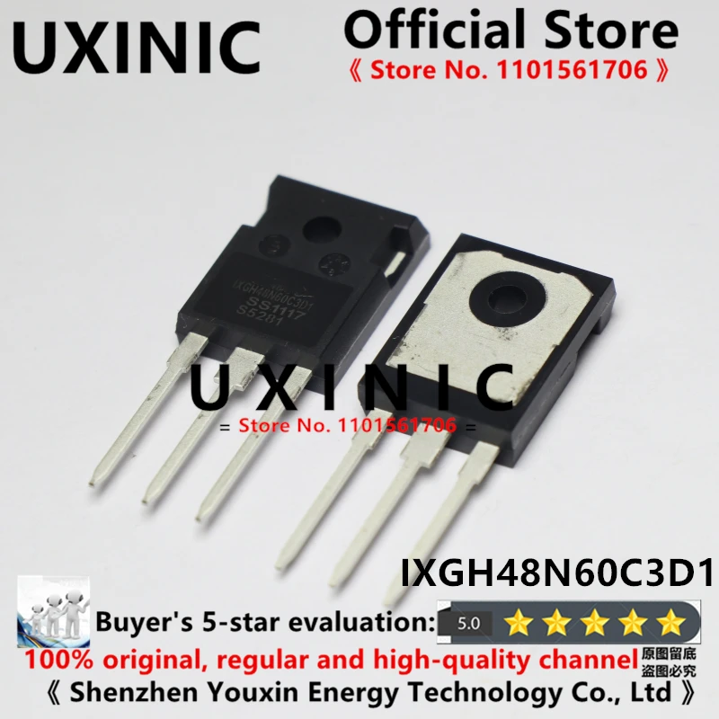 

UXINIC 100% новый импортный оригинальный IXGH48N60C3D1 75A 600V TO-247 транзистор