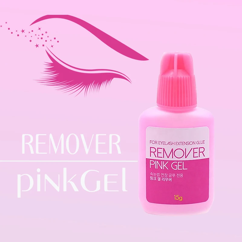 

5/10pcs Pink Gel Remover For Eyelash Extensions Glue Remover Korea False Lash Eyebrow Remove Makeup Tools Gel Wholesale 15g