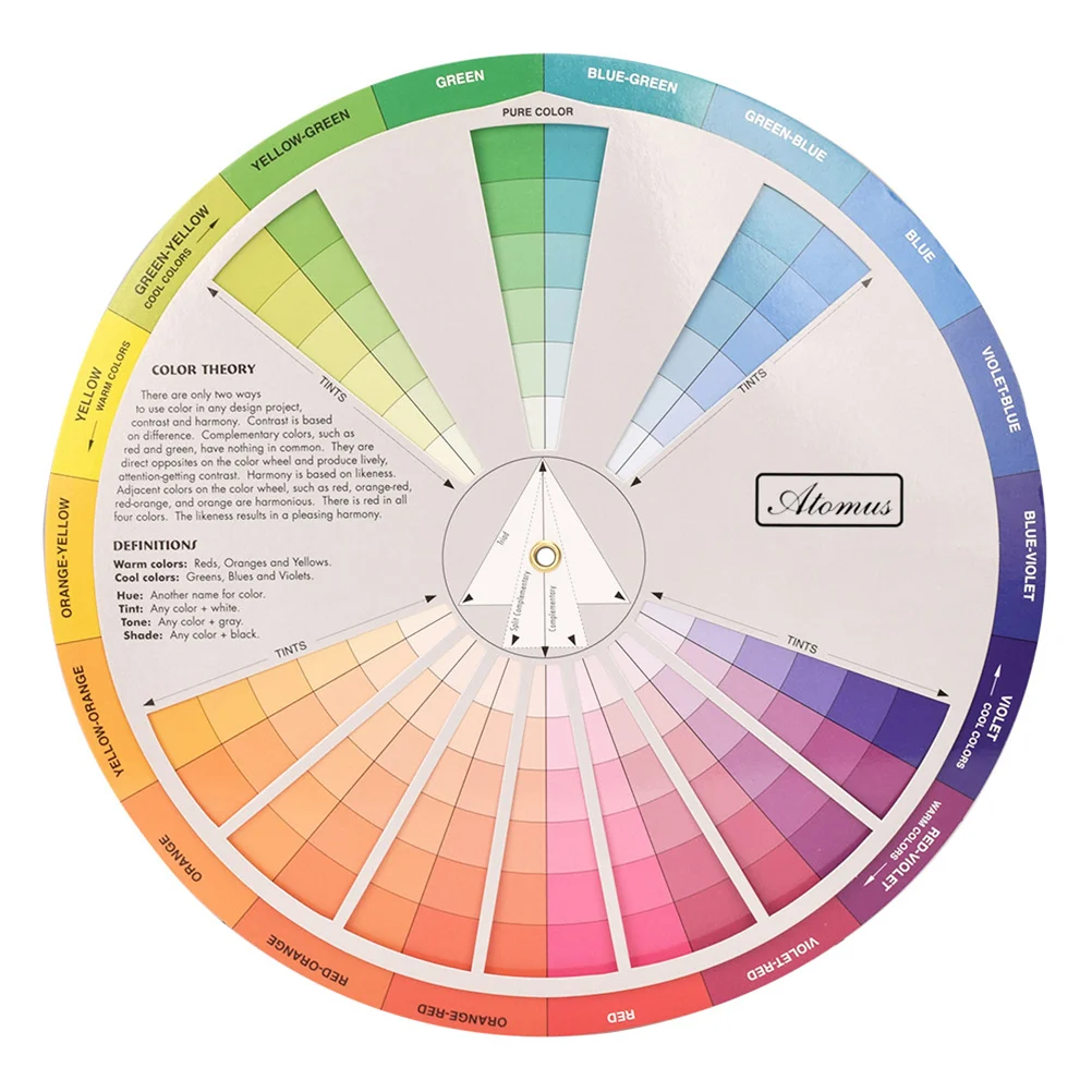 

Wheel Color Colour Guide Mixing Chart Rgb Board Makeup Learningcircleblendingmixed Paintingbasic Artist Tool Chromatic Paper
