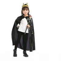 king queen boys girls princess robe cloak prince crown sceptre children cosplaycarnival birthday party costume accessory