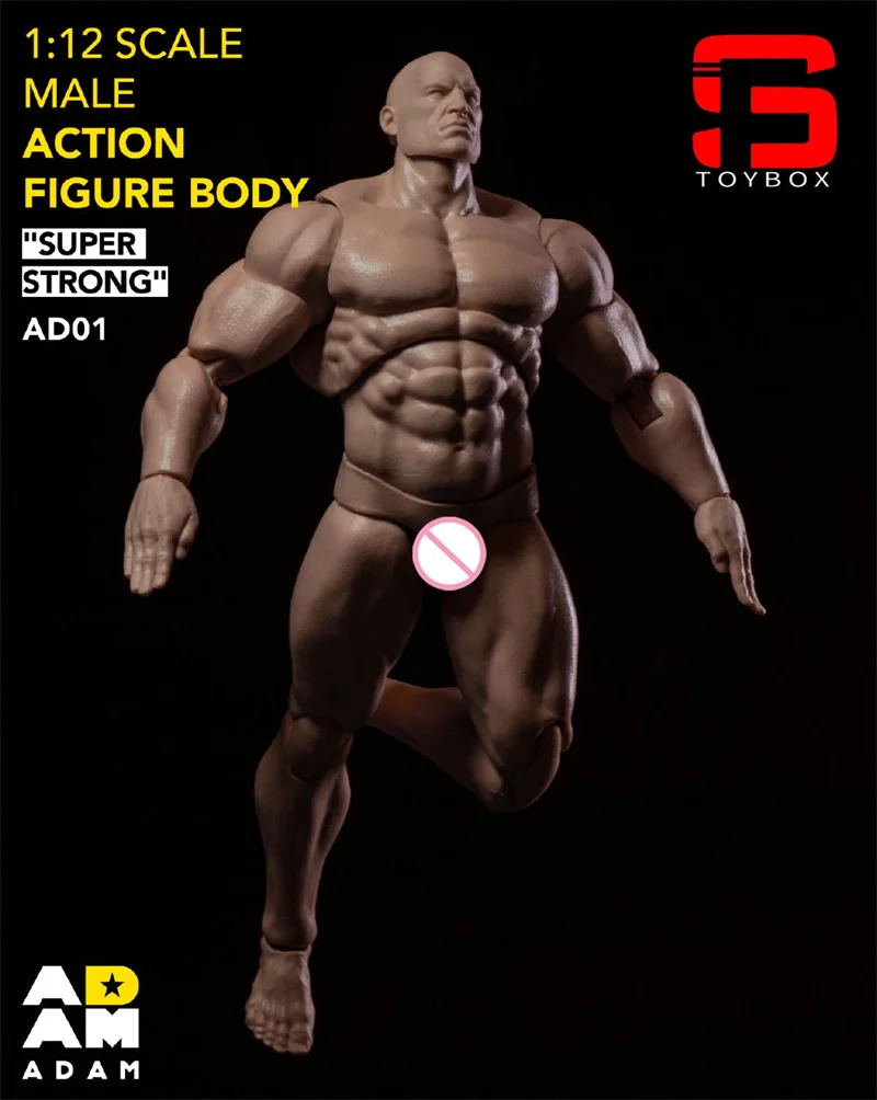 Мужская супер гибкая экшн-фигурка в наличии ADAM AD01 1/12