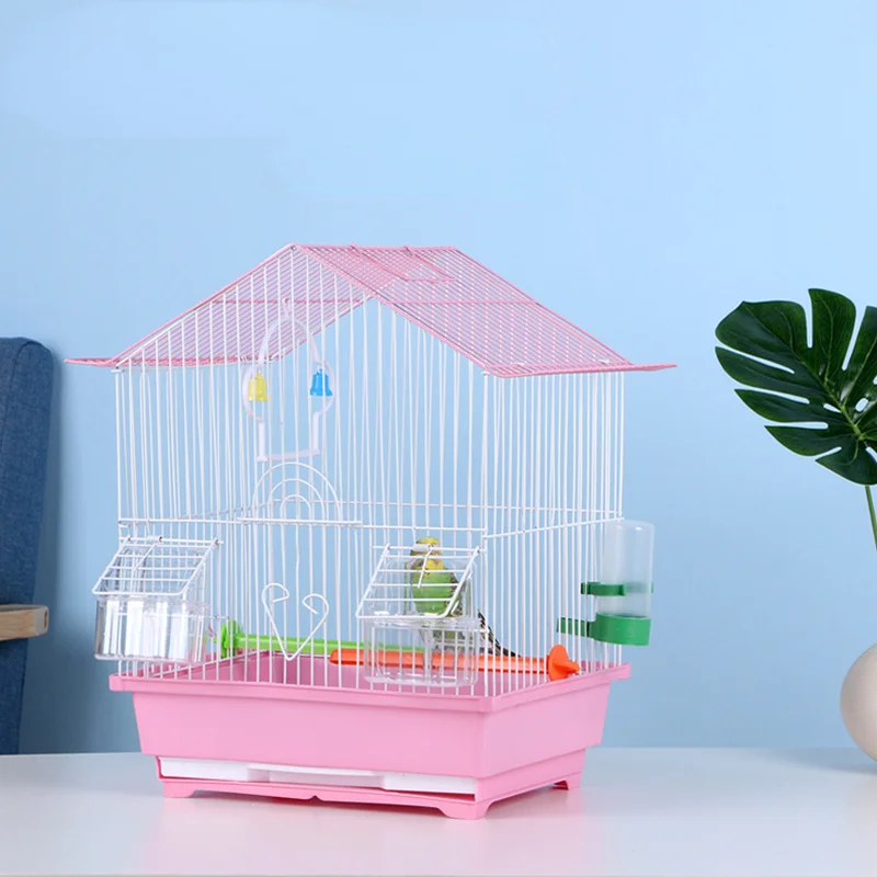 

Canary Small Bird Cages Parrot Stand Feeder Portable Bird Cages Outdoor Budgie Gaiola Para Passarinhos Pet Products YY50BC
