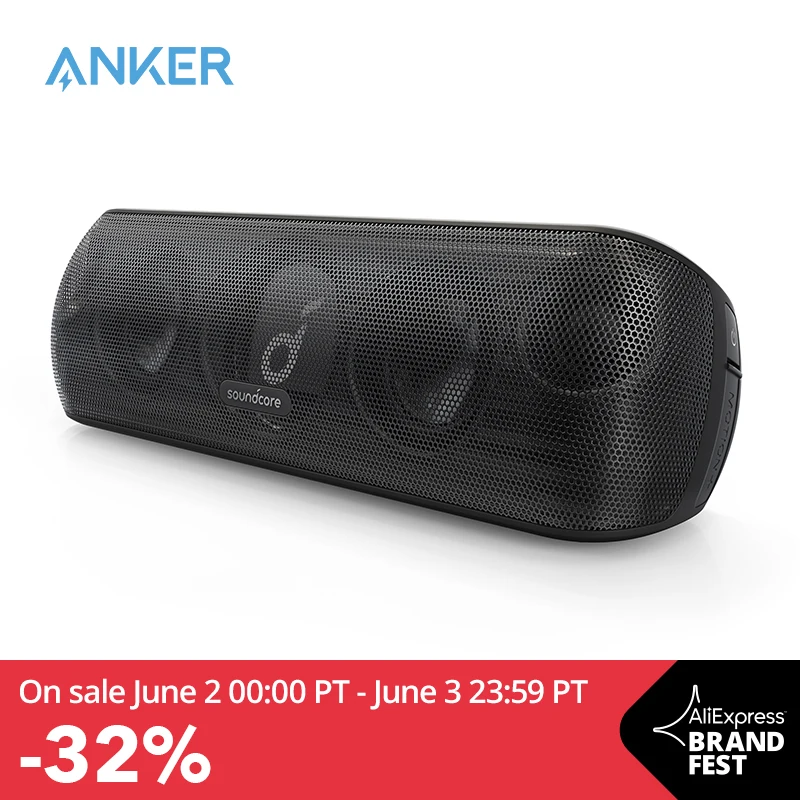  Anker Soundcore Motion + блютуз колонка bluetooth беспроводная с Hi-Res 30 Вт аудио, расширенные басы и высокие частоты, беспроводная HiFi Портативная колон…