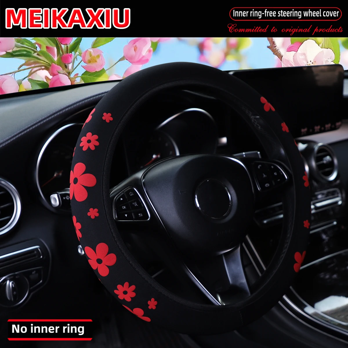 

Чехол На Руль Из Цветочной Ткани Для Женщин, Размер 37-38 См, Из Дайвинг-материала, Пенополиуретан