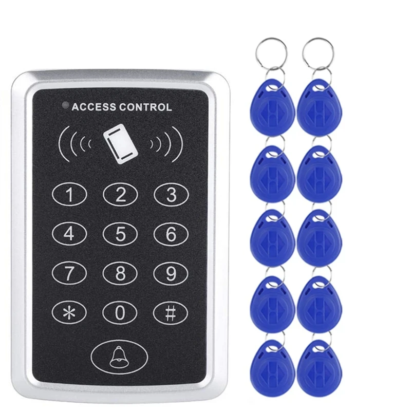 125Khz RFID Access Control Keypad EM Card Reader Door Access Control System Door Lock Opener Keyboard System