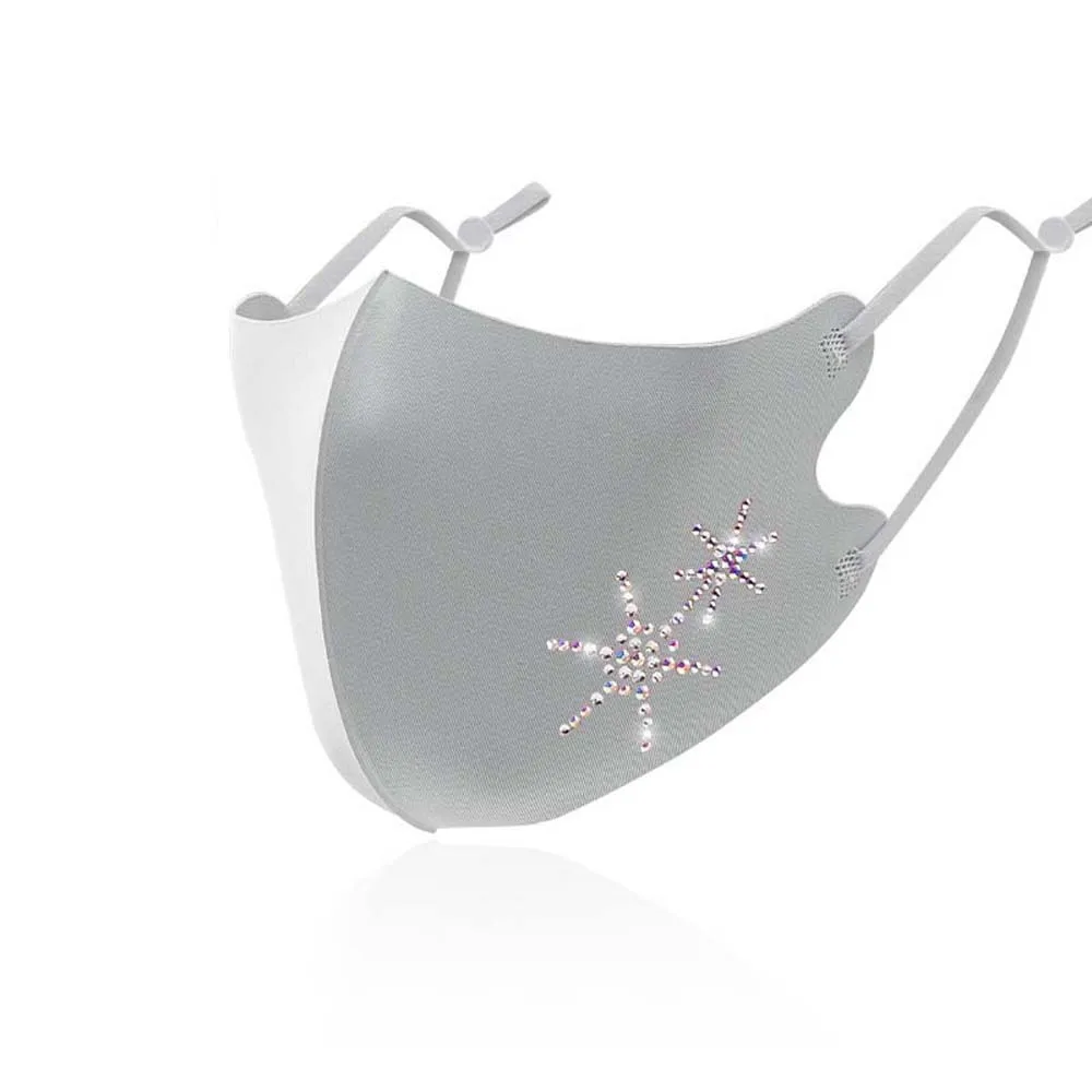 Нежная унисекс со стразами защита от загрязнения ледяной шелк многоразовая