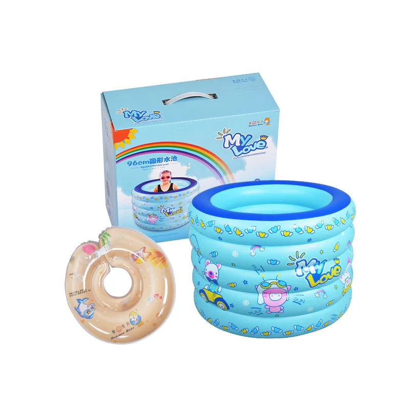 

Inflatable Swimming Pool Family Baby Home Outdoor Children Small Round Warm Bath Bucket Paddling Pool
