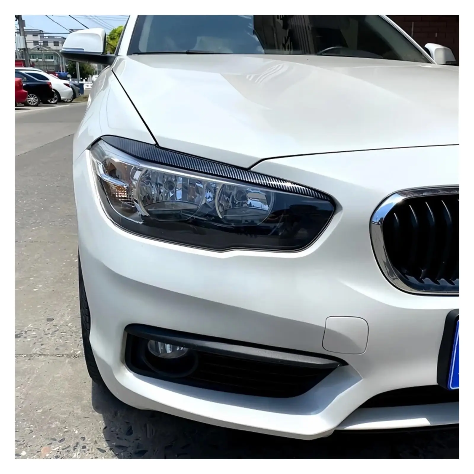 Фото Для BMW F20 F21 1 серии 116i 118i 120i 125i M135i M140i 2015-2019 Автомобильная лампа для бровей и век, аксессуары для фар №4